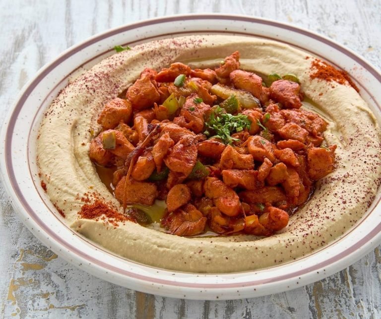 حمص بدجاح Hummus with Chicken